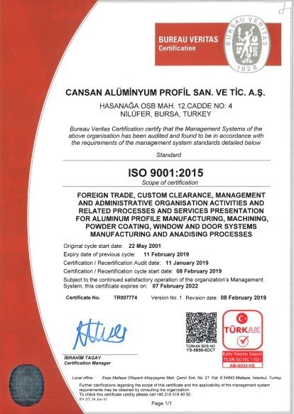CANSAN ISO 9001