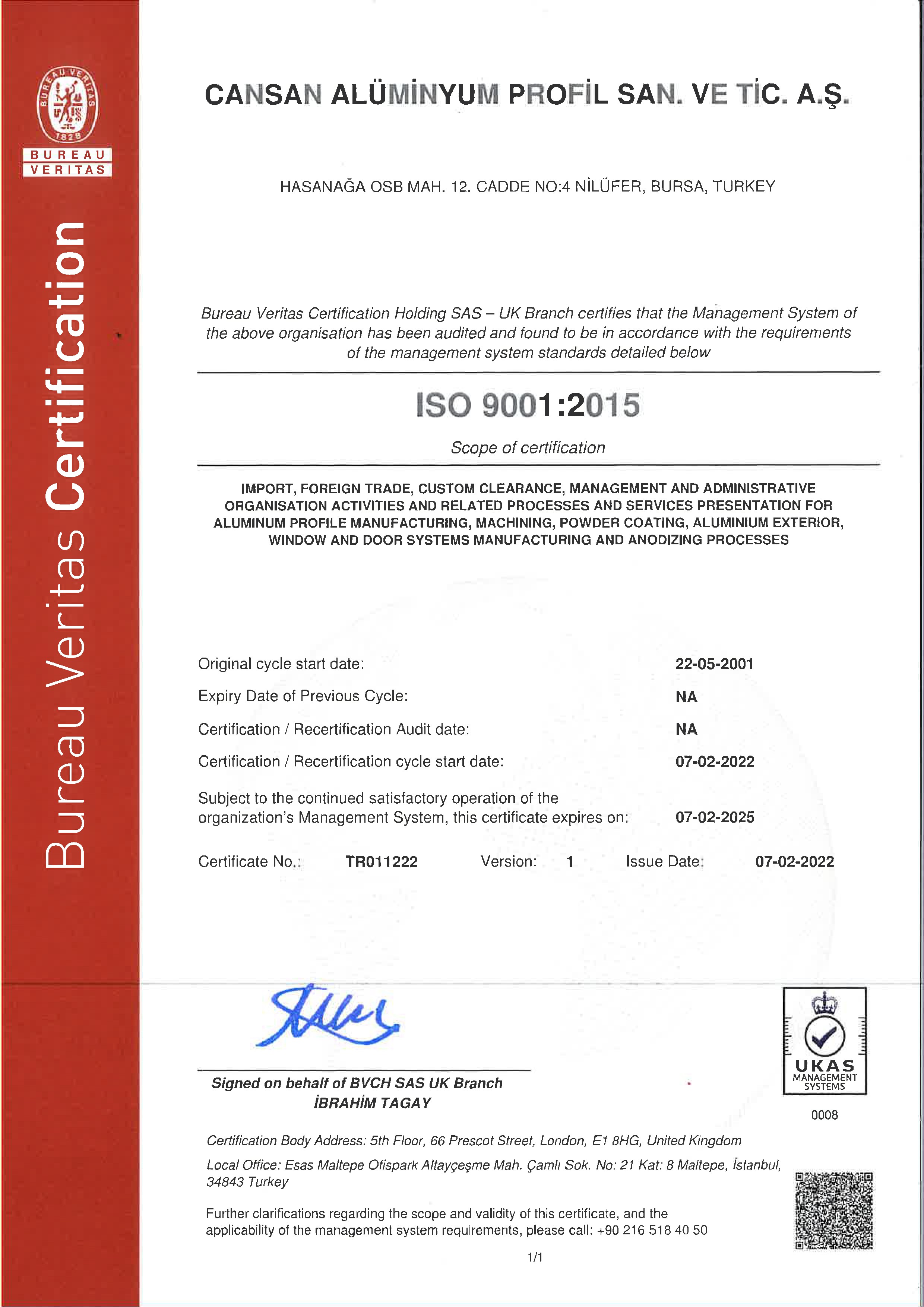 CANSAN ISO 9001